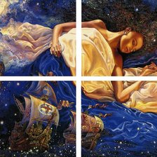 Схема вышивки «морские сны фентази (триптих)»