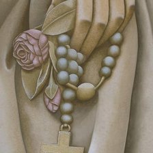 Схема вышивки «Вера - гравюра»