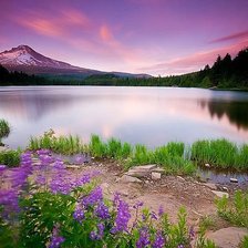 Схема вышивки «горное озеро»