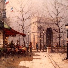 Схема вышивки «городской пейзаж. Париж»