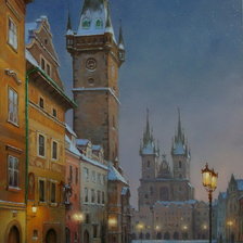 Схема вышивки «Волшебный город»