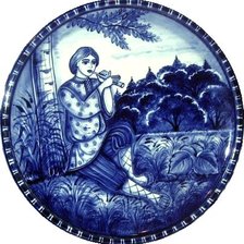 Схема вышивки «гжель»