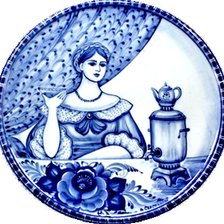 Схема вышивки «гжель»