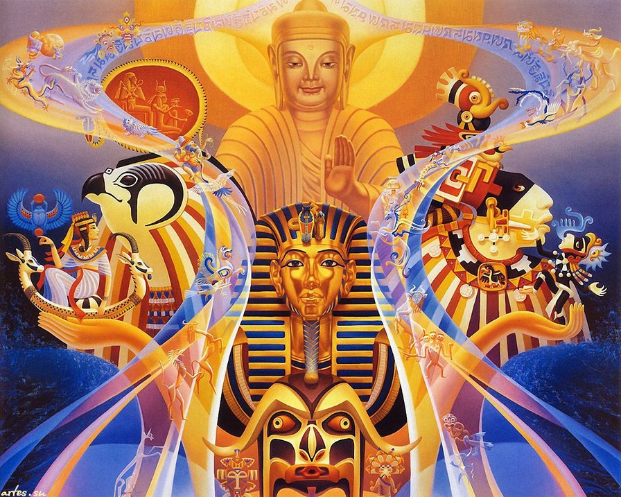 Египет - фентази - картина, красота, фентази, египет - оригинал