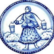 Схема вышивки «гжель»