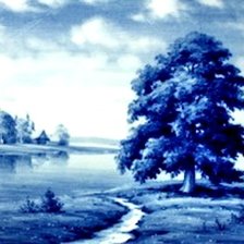 Схема вышивки «гжель»