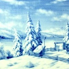 Схема вышивки «гжель»