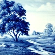 Схема вышивки «гжель»