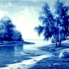 Схема вышивки «гжель»