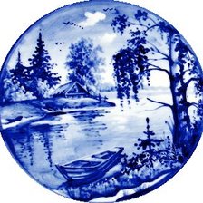 Схема вышивки «гжель»