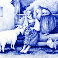 Схема вышивки «гжель»