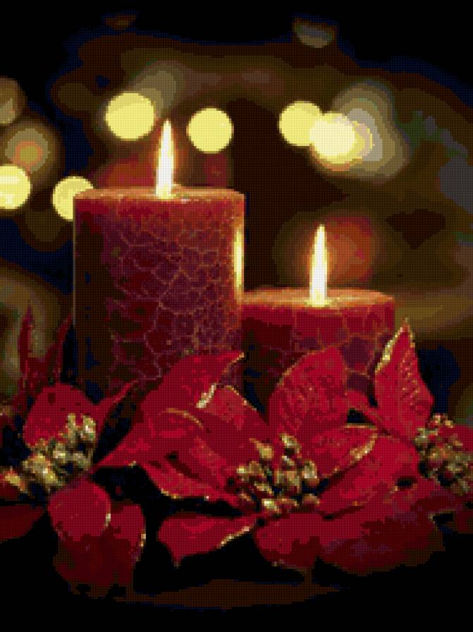 №160055 - новый год, зима, свеча - предпросмотр