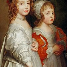 Схема вышивки «дети и мастиф (триптих) - 1 ч»