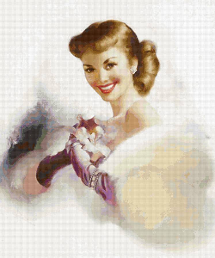 в стиле пин-ап - девушка - предпросмотр