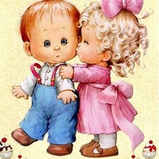 Схема вышивки «первый поцелуй»