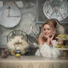 Схема вышивки «Алиса в стране чудес»