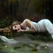 Схема вышивки «у озера»