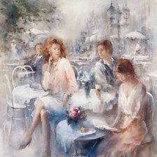 Схема вышивки «акварель»