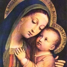 Схема вышивки «мадонна»