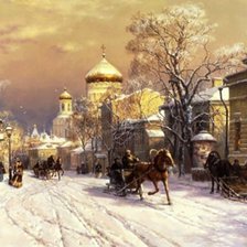 Схема вышивки «зима»