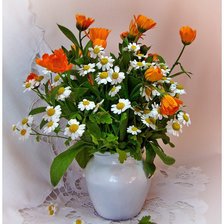 Схема вышивки «полевые цветы»