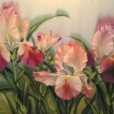 Схема вышивки «ирисы»