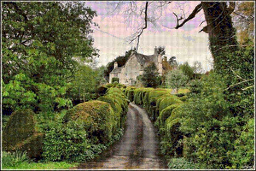 Серия "Домики Англии" - дом, сад - предпросмотр