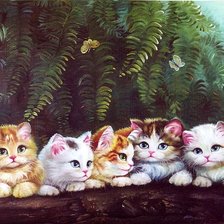 Схема вышивки «Котята»