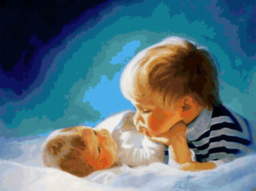 дети - малыш, младенец.дети, картина - предпросмотр