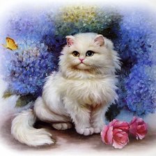 Схема вышивки «Кошечка»