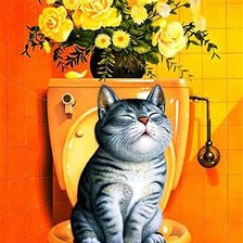 Схема вышивки «Котенок»