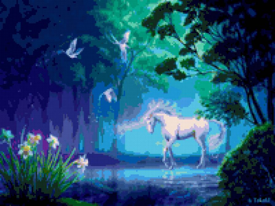 единорог - фентези, единорог - предпросмотр