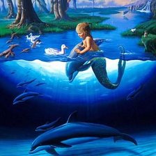 Схема вышивки «Русалочка»