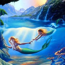 Схема вышивки «Русалочка»