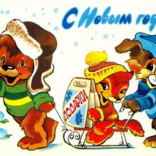 Схема вышивки «Открытка»