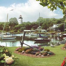 Схема вышивки «Маяк»