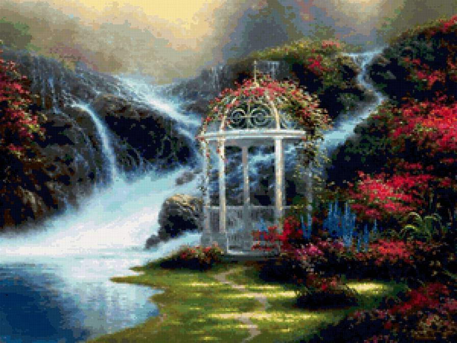 №161364 - беседка, озеро - предпросмотр