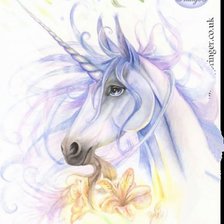 Схема вышивки «Единорог»