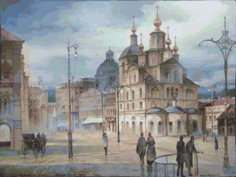 Городская улица - улица, люди, пейзаж, город - предпросмотр