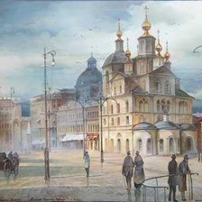 Схема вышивки «Городская улица»