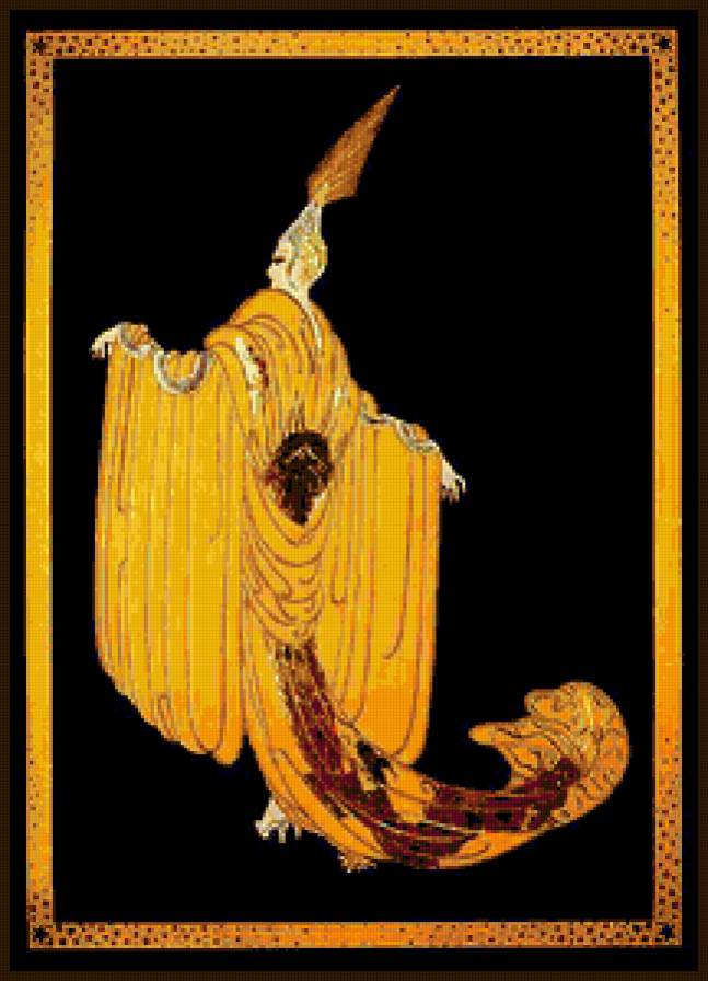 Леди - арт-деко, эрте, модерн, девушка, мода, дама, ретро - предпросмотр