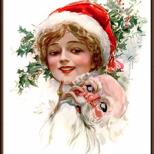 Схема вышивки «Девушка Фишера»