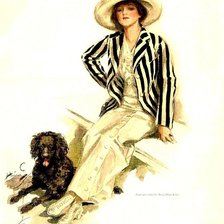 Схема вышивки «Девушка Фишера»