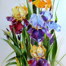 Схема вышивки «Ирисы»