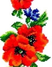 Схема вышивки «Маки»