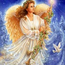 Схема вышивки «Рождественский ангел»