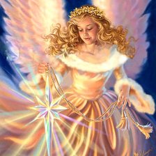 Схема вышивки «Рождественский ангел»