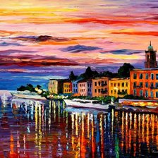 Схема вышивки «озеро»