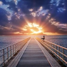 Схема вышивки «Дорога в закат»