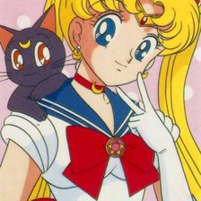 Схема вышивки «Sailor Moon with Moon»